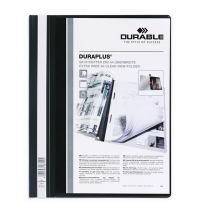 Скоросшиватель пластиковый Durable Duraplus черный А4, 2579-01