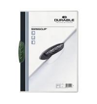 Пластиковая папка с клипом Durable Swingclip зеленая А4, до 30 листов, 2260-05