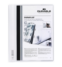 Скоросшиватель пластиковый Durable Duraplus белый А4, 2579-02